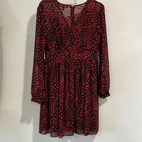 Michael Kors - 6, red/black animal print dress - Picture 2 of 11